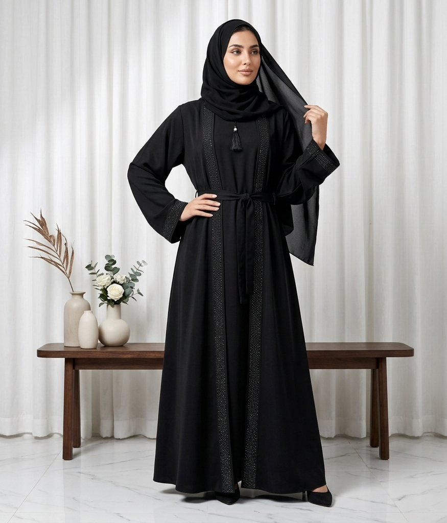 Open Gown Style Black - Image 2