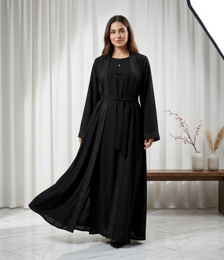 Open Gown Style Black