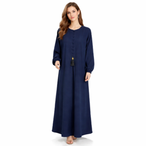 Elegant Navy Blue Abaya