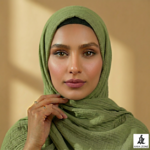 Classic Crinkle Hijab – Apple Green