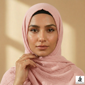 Classic Crinkle Hijab – Baby Pink